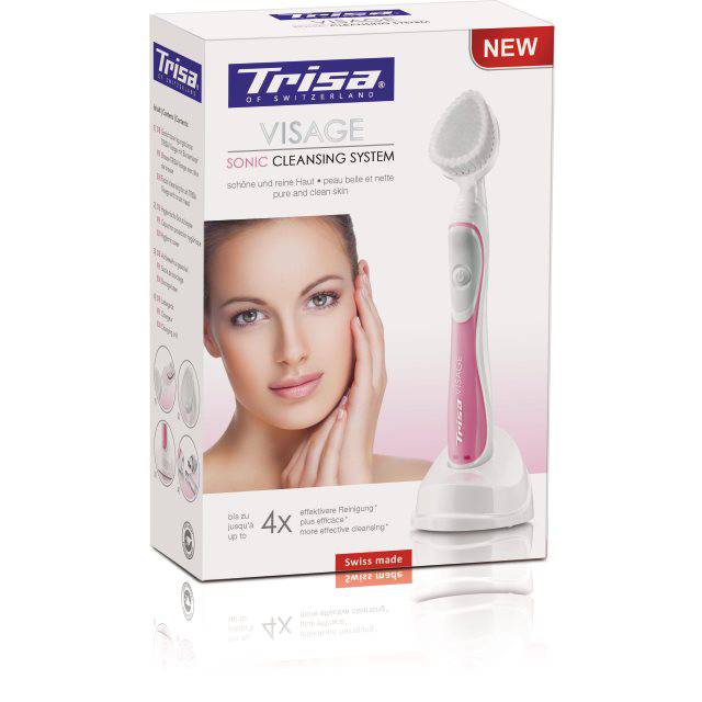 TRISA Visage Sonic Cleansing System pink - COSMONDO