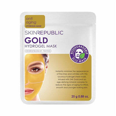 SKIN REPUBLIC Gold Hydrogel Face Mask - COSMONDO