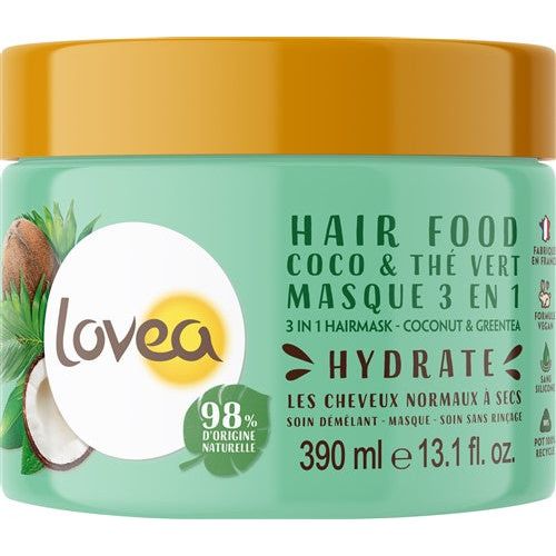 LOVEA Hair Food Maske 3 in 1 Grüntee Kokos - COSMONDO