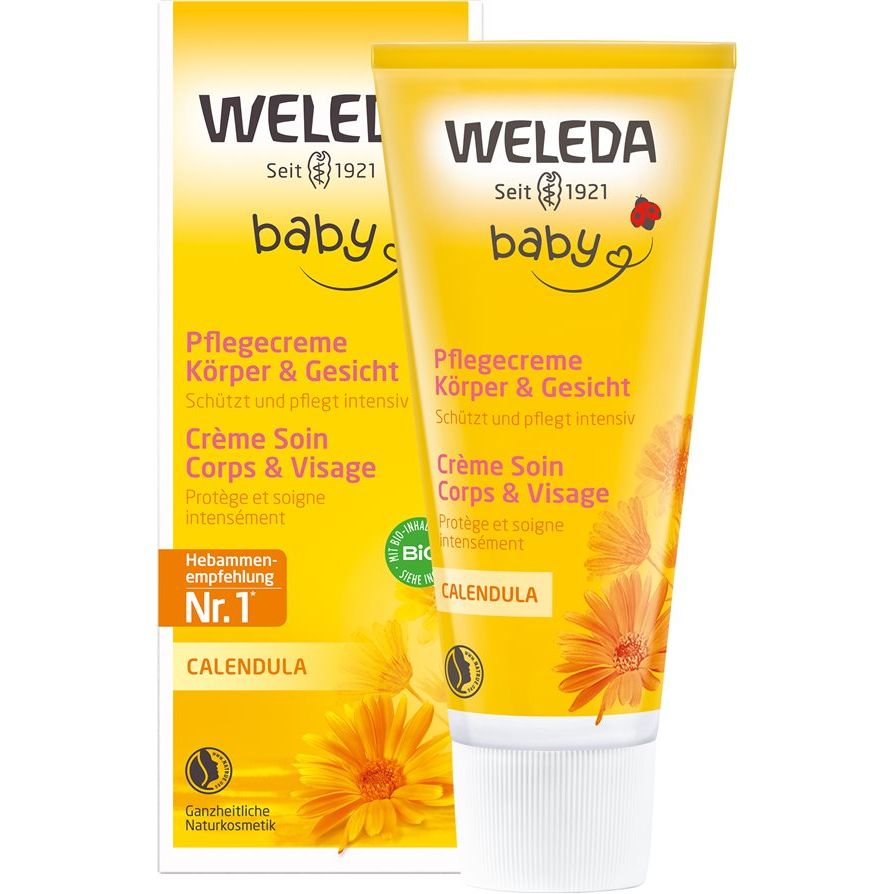 Weleda BABY CALENDULA Pflegecreme Körper & Gesicht - COSMONDO
