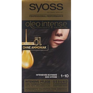 SYOSS Oleo Intense 1-10 intensives Schwarz - COSMONDO