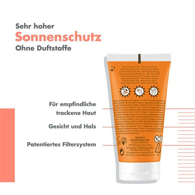 AVENE SUN Sonnencreme ohne Duft SPF50+ - COSMONDO