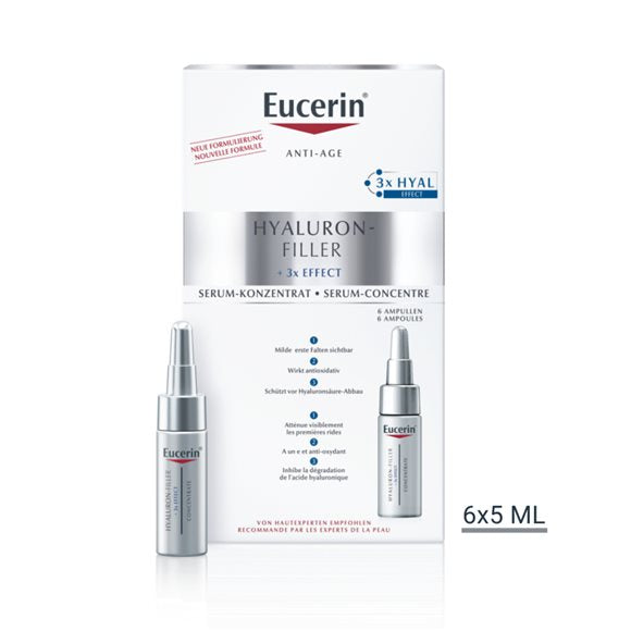Eucerin HYALURON-FILLER Serum-Konzentrat 6 Amp - COSMONDO