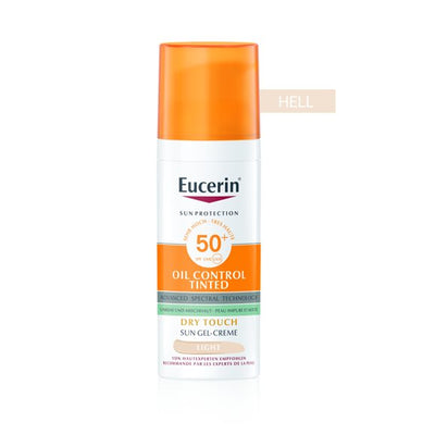 Eucerin SUN Face Oil Control Gel-Creme getönt hell LSF50+ - COSMONDO