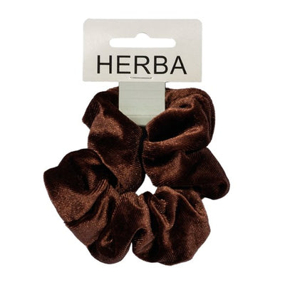 HERBA Scunci 11cm Samt braun - COSMONDO