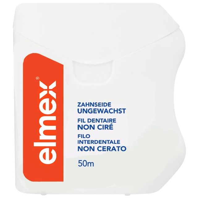 ELMEX Zahnseide 50m ungewachst - COSMONDO