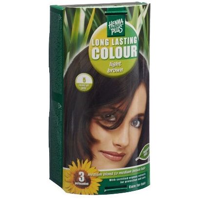 HENNA PLUS Long Last Colour 5 hellbraun - COSMONDO