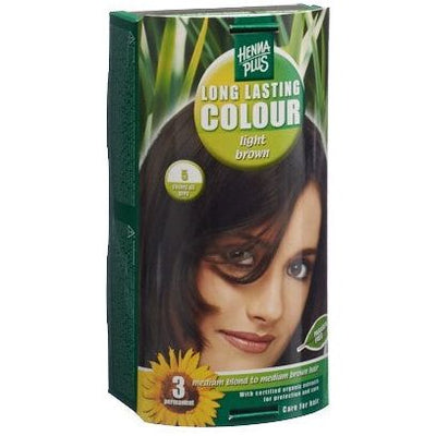 HENNA PLUS Long Last Colour 5 hellbraun - COSMONDO