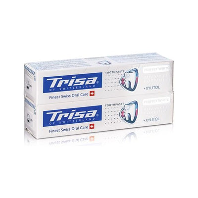 Trisa Zahnpasta Pure White Swiss Herbs - COSMONDO