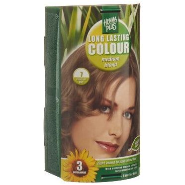 HENNA PLUS Long Last Colour 7 mittelblond - COSMONDO