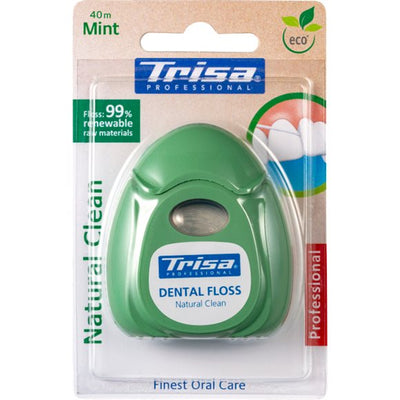 TRISA Natural Clean Zahnseide 40m mint - COSMONDO