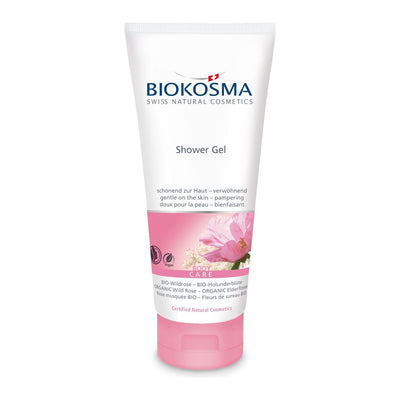 BIOKOSMA Shower Gel Wildrose Holunderblüten BIO - COSMONDO