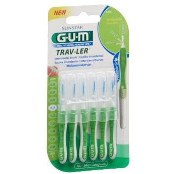 GUM Trav-Ler 1.1mm ISO 3 conic grün - COSMONDO