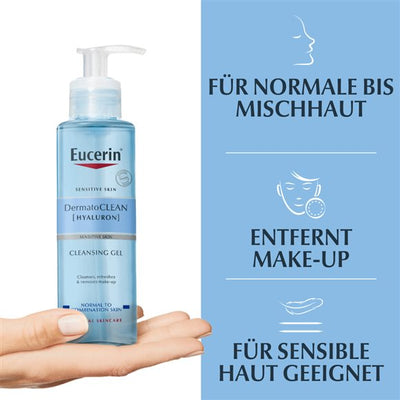 Eucerin DermatoCLEAN Reinigungsgel erfrischend - COSMONDO