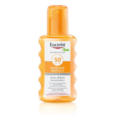 Eucerin SUN Body Spray Sensitive Protect transparent LSF50 - COSMONDO