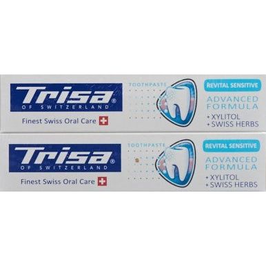 Trisa Zahnpasta Revital Sensitive Swiss Herbs - COSMONDO