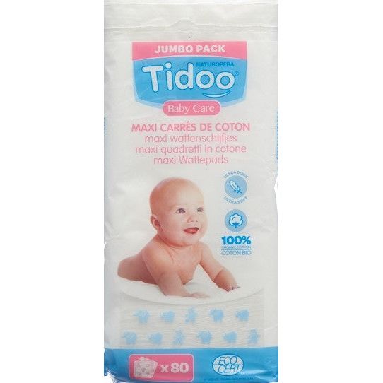 Tidoo Maxi Baumwoll-Quadrate Familie Bio - COSMONDO
