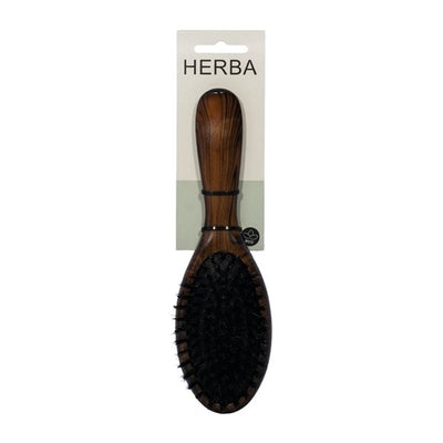 HERBA Haarbürste geölt Wildsch-/Nylon oval Buche - COSMONDO