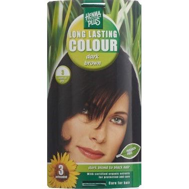 HENNA PLUS Long Last Colour 3 dunkelbraun - COSMONDO