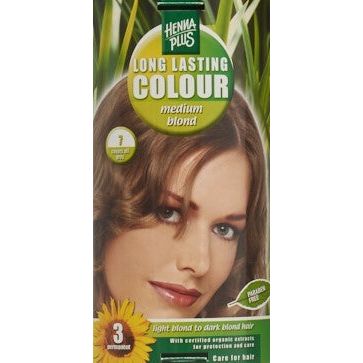 HENNA PLUS Long Last Colour 7 mittelblond - COSMONDO