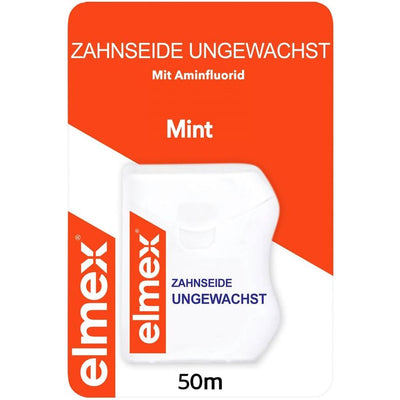 ELMEX Zahnseide 50m ungewachst - COSMONDO