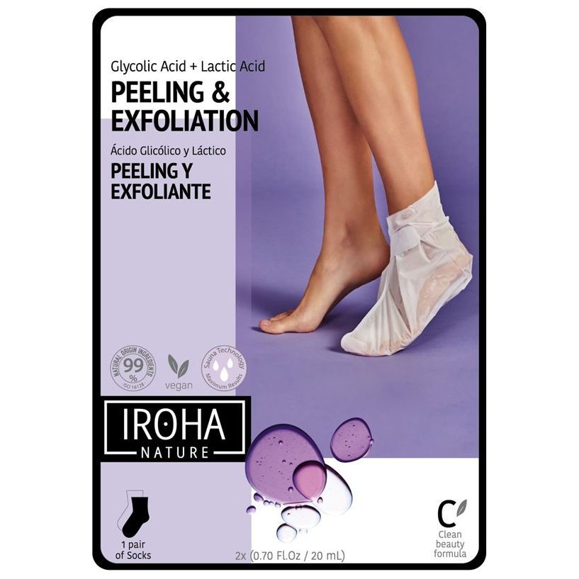 IROHA HANDS&FEET Exfoliating Foot Socks Lav - COSMONDO