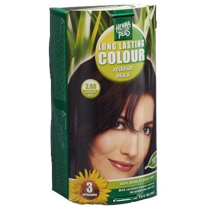 HENNA PLUS Long Last Colour 2.66 reddish black - COSMONDO