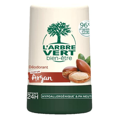 L'ARBRE VERT Öko Deodorant Roll-on Argan & Hamamelis französisch - COSMONDO