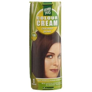 HENNA PLUS Colour Cream 5.35 chocolat braun - COSMONDO