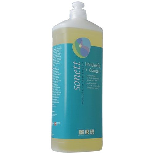 SONETT Handseife 7 Kräuter Nachfüllflasche - COSMONDO
