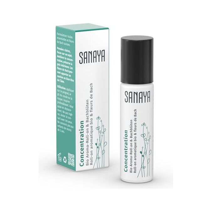 Sanaya Aroma & Bachblüten Roll on Concentration Bio