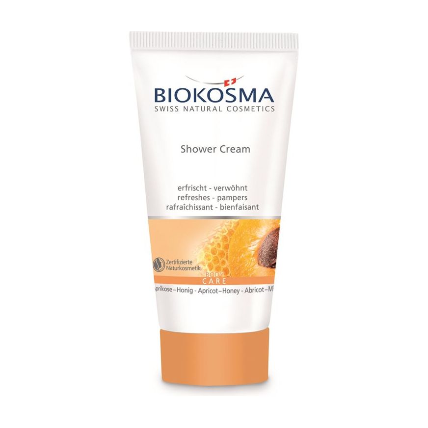 BIOKOSMA Shower Cream Aprikose Honig BIO - COSMONDO