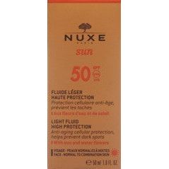 NUXE SUN SPF50 Léger Visage Haute Prot - COSMONDO