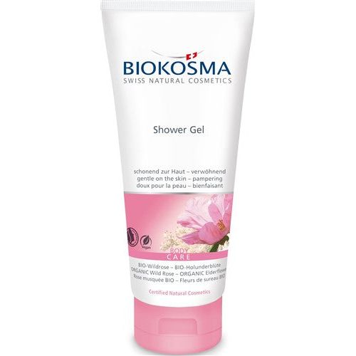 BIOKOSMA Shower Gel Wildrose Holunderblüten BIO - COSMONDO