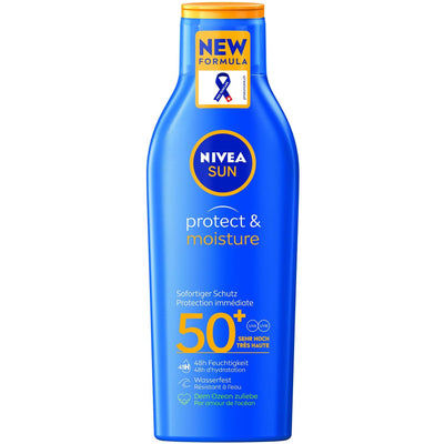 NIVEA Sun Protect&Moist Sonnenmilch LSF50+ - COSMONDO