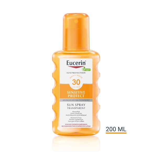 Eucerin SUN Body Spray Sensitive Protect transparent LSF30 - COSMONDO