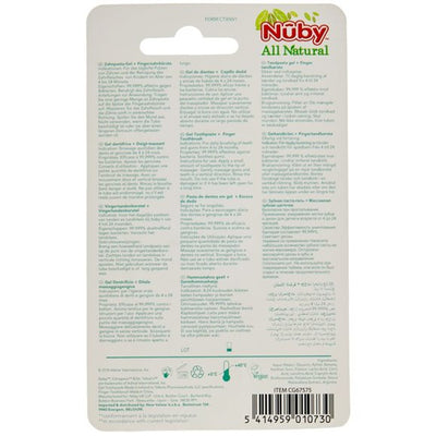NUBY All Naturals Fingerzahnbürste Zahncreme - COSMONDO