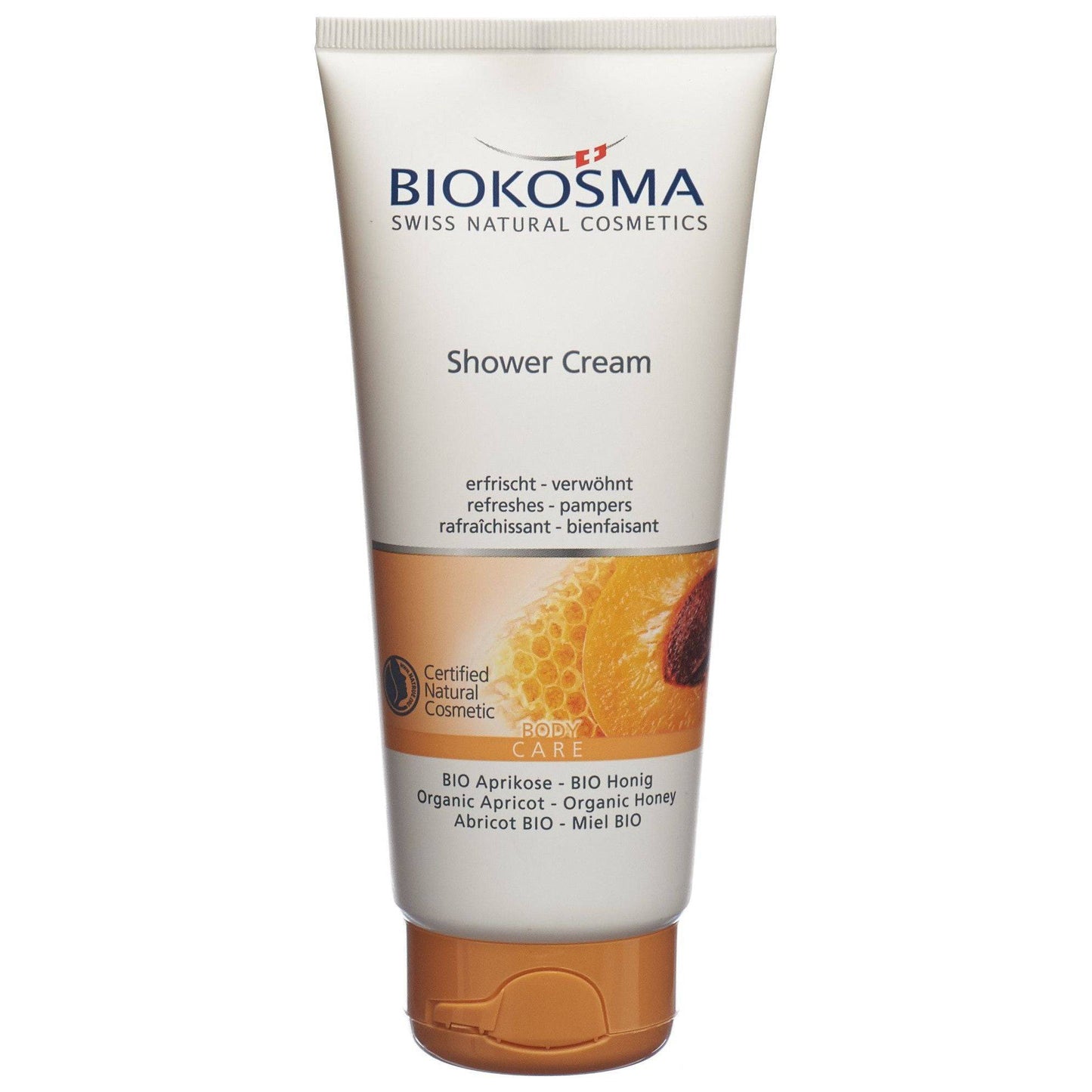 BIOKOSMA Shower Cream Aprikose Honig BIO - COSMONDO