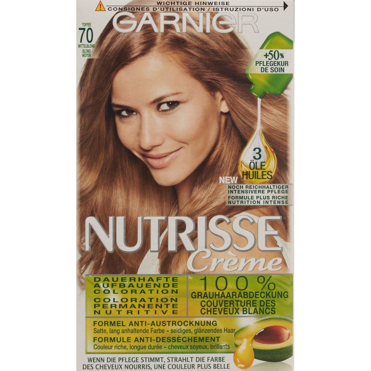 NUTRISSE Nährende Color-Maske 70 mittelblond - COSMONDO