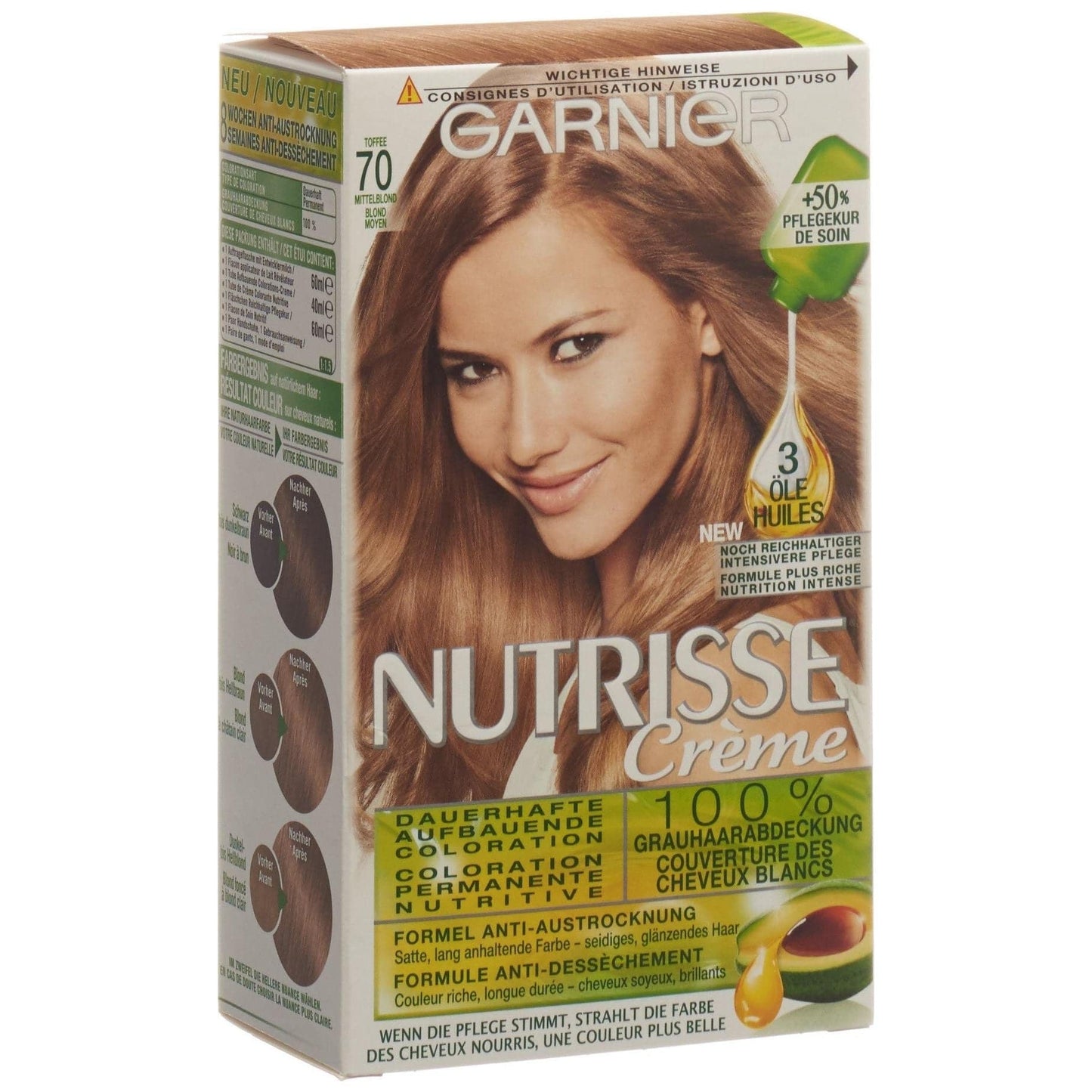 NUTRISSE Nährende Color-Maske 70 mittelblond - COSMONDO