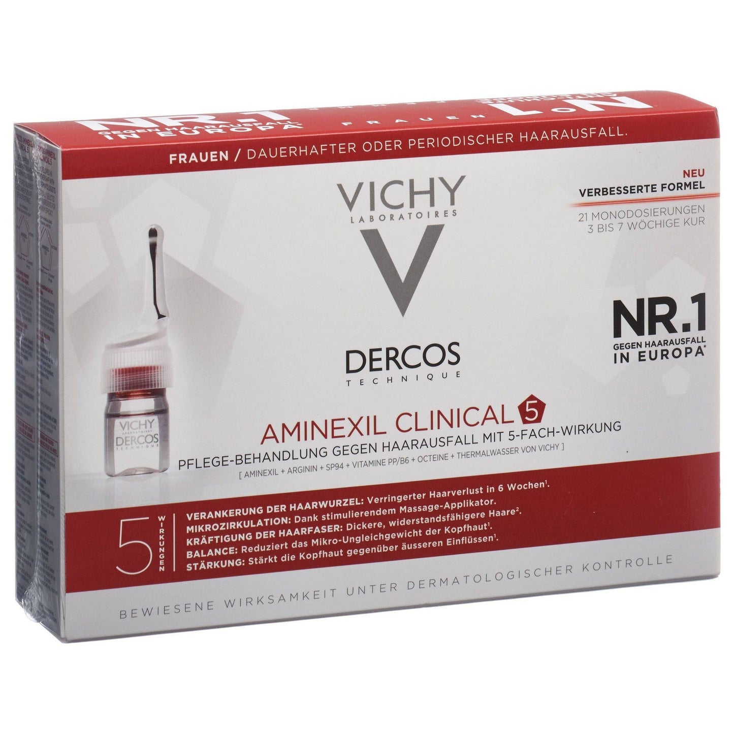 VICHY Dercos Aminexil Clinical 5 Frauen - COSMONDO