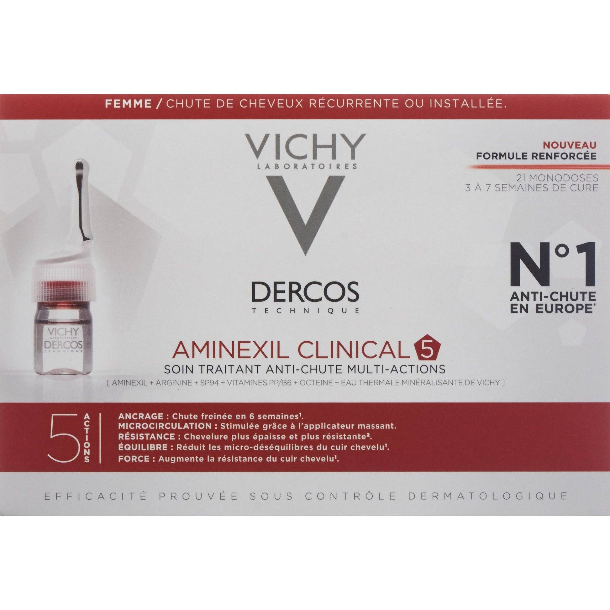 VICHY Dercos Aminexil Clinical 5 Frauen - COSMONDO