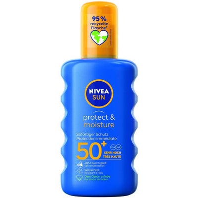 NIVEA Sun Protect&Moist Sonnenspray LSF50+ - COSMONDO