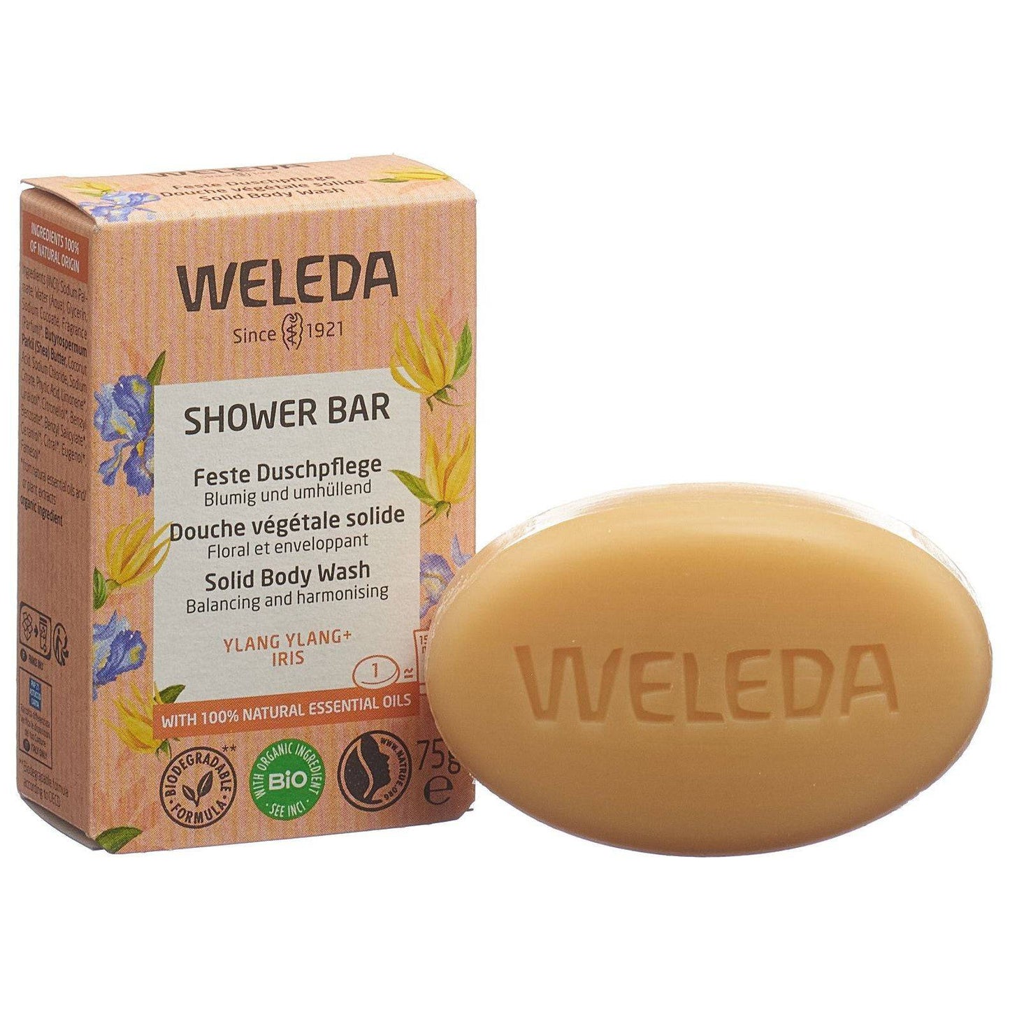 WELEDA Feste Duschpflege Ylang Ylang+Iris - COSMONDO