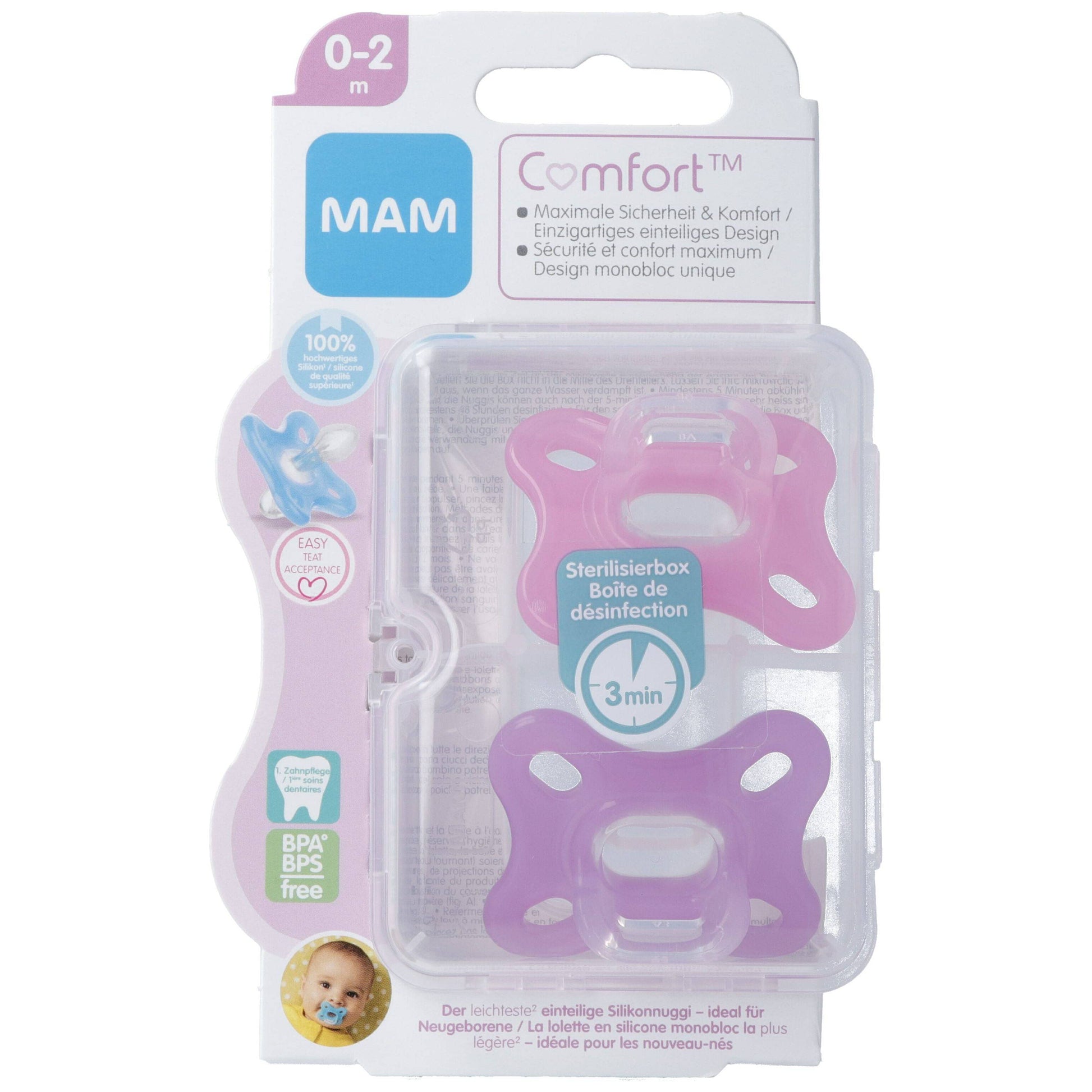 MAM Comfort Nuggi Sili 0-2m - COSMONDO