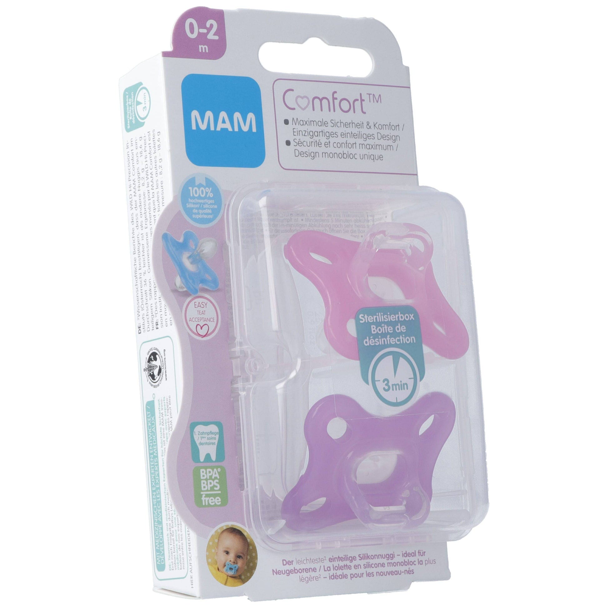 MAM Comfort Nuggi Sili 0-2m - COSMONDO