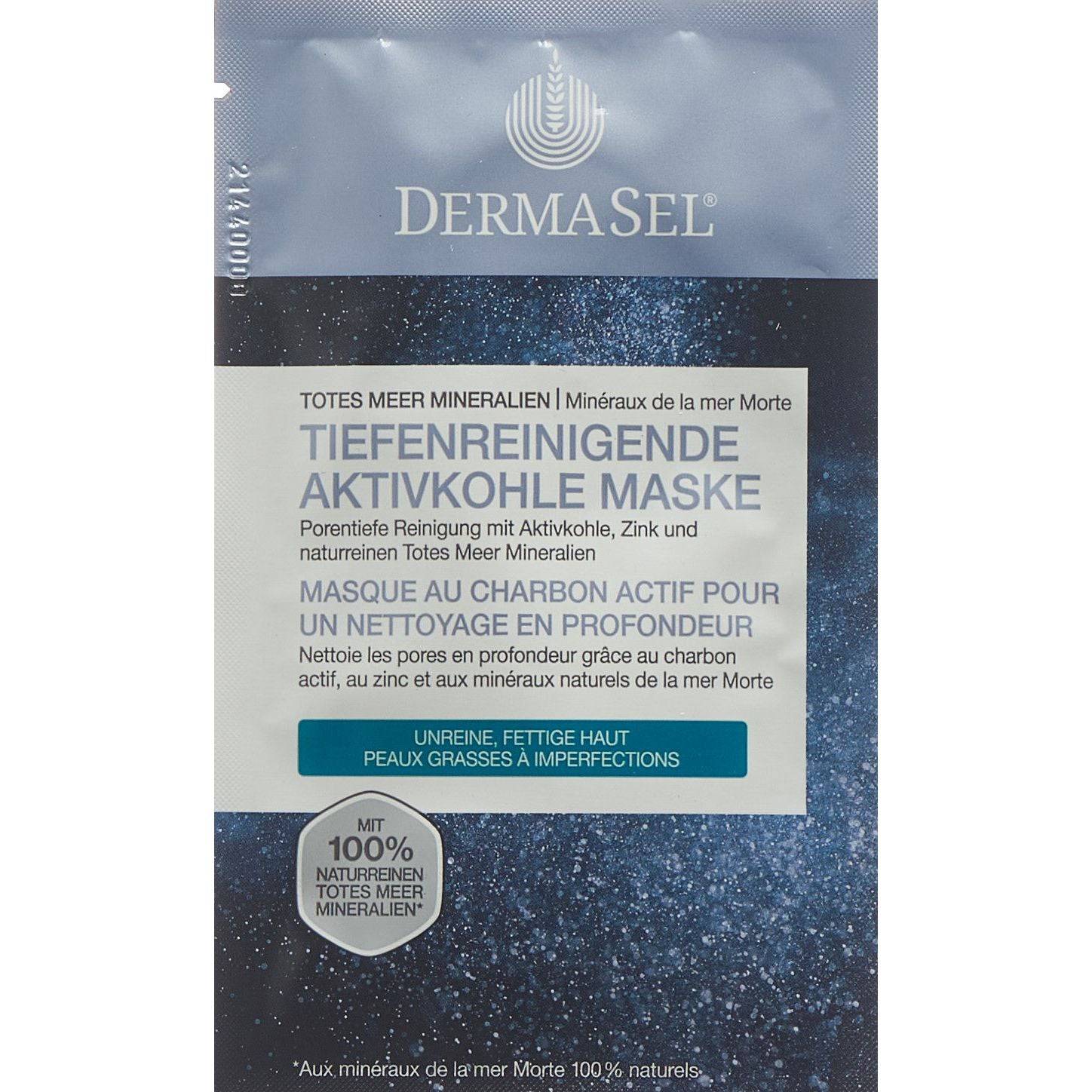 DERMASEL Maske Aktivkohle D/F - COSMONDO