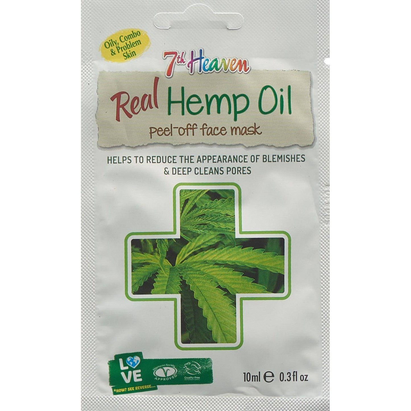 7TH HEAVEN Real Hemp Oil Peel-off Mask - COSMONDO