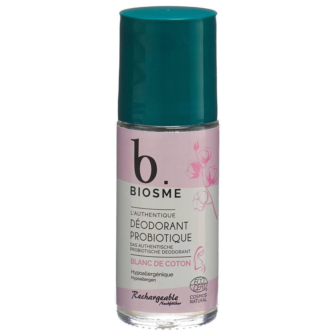 BIOSME Deo probiotisch Roll-on Blanc coton - COSMONDO