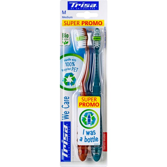 TRISA We Care Zahnbürste medium DUO - COSMONDO
